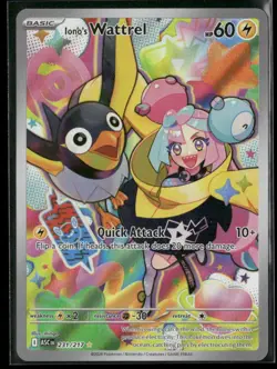 Iono's Wattrel 231/217 Illustration Rare Ascended Heroes Pokemon Holo Near Mint - Image 1