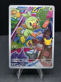 First Partner Illustration Series 2 Grookey 052 NM Holo - Image 2