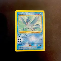 Articuno Pokemon TCG Unlimited Non Holo Rare 17/62 WOTC Fossil LP! 🥶 - Image 1