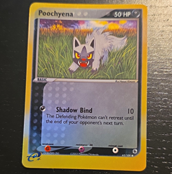 Pokemon TCG Poochyena Ruby & Sapphire 65/109 2003 50 HP Common Reverse Holo - Image 1