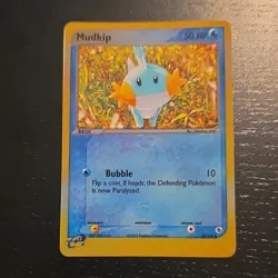 Pokemon TCG Mudkip EX Ruby & Sapphire 59/109 2003 50 HP Basic Reverse Holo - Image 1