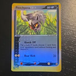 Pokemon TCG Poochyena Ruby & Sapphire Reverse Holo 64/109 2003 50 HP Basic - Image 2