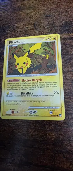 Pikachu 94/123 Common Mysterious Treasures Pokemon Moderately Played - Image 1