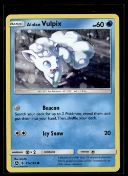 Pokemon TCG Alternate Art Promos #021a/145 Alolan Vulpix Cosmos Holo - Image 1