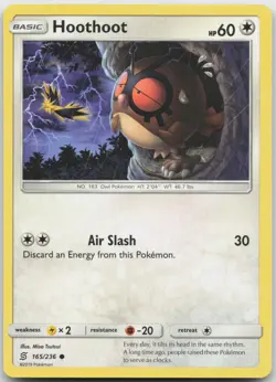 Hoothoot 165/236 Common Unified Minds Pokemon Near Mint - Image 1