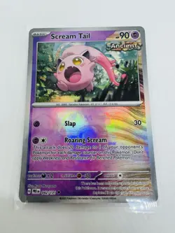 Scream Tail 042/131 SV: Prismatic Evolutions MASTER BALL Holo Pokemon TCG NM - Image 1