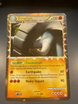 Pokemon Donphan Prime #107/123 Heartgold Soulsilver LP - Image 1