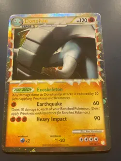 Pokemon Donphan Prime #107/123 Heartgold Soulsilver LP - Image 3