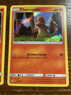 Charmander 2019 Detective Pikachu Set 4/18 Holo Holographic Foil Pokemon Card - Image 5