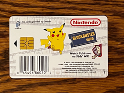 1999 Blockbuster Video Nintendo Pokemon Snap Smart Card Squirtle Vintage - Image 2