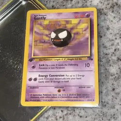 1st Edition Gastly NM 33/62 NM | Pokemon TCG WOTC Vintage Card - Image 1