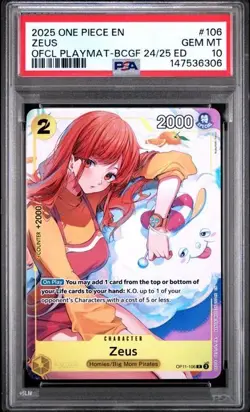 Zeus (Official Playmat -Bandai Card Games Fest 24-25 Edition-) OP11-106 One... - Image 1