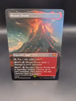 Mount Doom SHOWCASE / Magic MTG / Lord of the Rings - Mythic - NM - Non Foil - Image 1