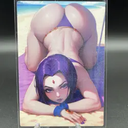 Raven Anime Waifu Card Doujin ACG Goddess Holo - Image 2