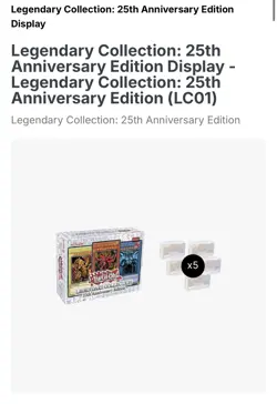 Yugioh Legendary Collection 25th Anniversary Edition Sealed Case (LC01) - Image 2