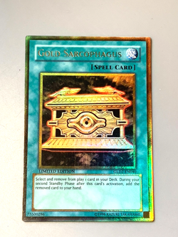 yugioh Gold Sarcophagus GLD2-EN040 Ultra Rare LIMITED EDITION near mint - Image 2