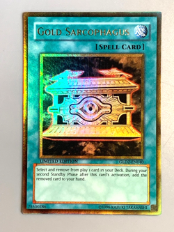 yugioh Gold Sarcophagus GLD2-EN040 Ultra Rare LIMITED EDITION near mint - Image 3