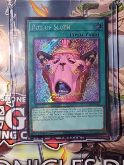 2026 Yugioh Pot of Sloth Secret Rare | CORI-EN061 CHAOS ORIGINS - Image 3