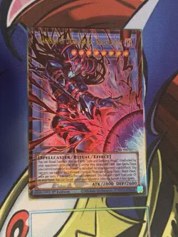 Yugioh Magician of Dark Chaos-Black Chaos CORI-EN027 Extended Art Ultra Rare NM - Image 1