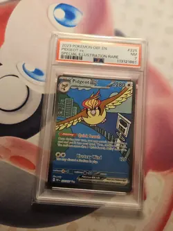 2023 Pokemon OBF Pidgeot Ex Special Illustration Rare Card #225 NM PSA 7 - Image 2