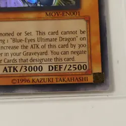 Yugioh Blue-Eyes Shining Dragon MOV-EN001 Limited Super Rare - Image 3