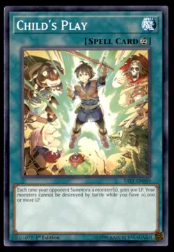 Yu Gi Oh! Childs Play SAST EN069 SAST 1st Edition Regular - Image 1