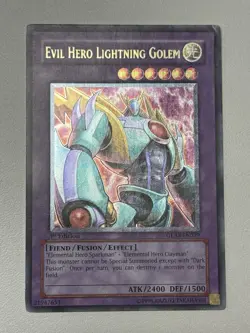 Yugioh! MP Evil Hero Lightning Golem - GLAS-EN039 - Ultimate Rare - 1st Edition - Image 2
