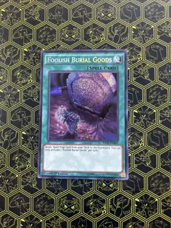 Yugioh! Foolish Burial Goods RATE-EN065 1st Edition Secret Rare NM - Image 1