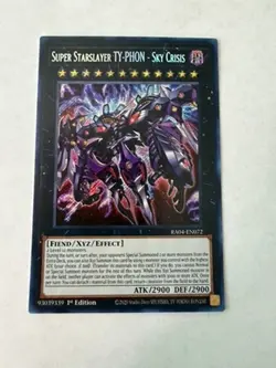 Yugioh - Super Starslayer TY-PHON - Sky Crisis - Secret - 1st - RA04-EN072 - NM - Image 1