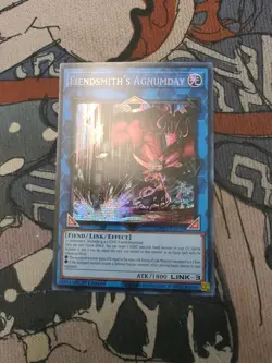 YUGIOH: 1x Fiendsmith's Agnumday MP25-EN109 Prismatic Secret Rare 2025 Mega-Pack - Image 1