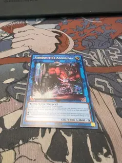 YUGIOH: 1x Fiendsmith's Agnumday MP25-EN109 Prismatic Secret Rare 2025 Mega-Pack - Image 5