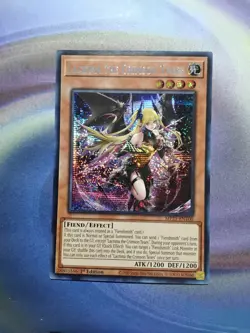 YuGiOh Lacrima the Crimson Tears MP25-EN100 Prismatic Secret Rare 1st Edition NM - Image 1
