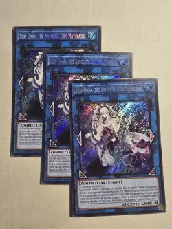YUGIOH x3 RA05-EN057 YUKI-ONNA, THE ABSOLUTE ZERO MAYAKASHI SECRET RARE - Image 1