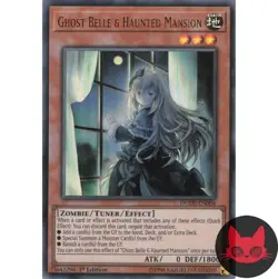 Yugioh Ghost Belle & Haunted Mansion DUDE-EN004 Ultra Rare 1st Edition MP - Image 1
