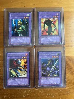 Yugioh - LOB Fusion Monster Card Lot - Flame Ghost Etc - Near Mint - Image 1