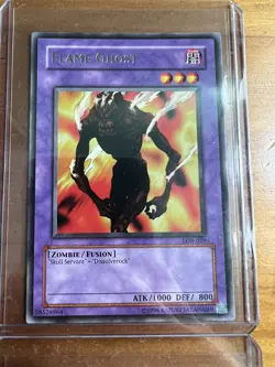 Yugioh - LOB Fusion Monster Card Lot - Flame Ghost Etc - Near Mint - Image 4