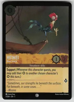 Heihei - Boat Snack Cold Foil Common The First Chapter 7/204 Disney Lorcana NM - Image 1
