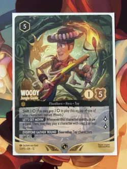 Woody - Jungle Guide (Store Championship Participant) Disney Lorcana Promo - Image 1