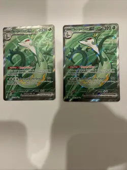 (2) Serperior ex 156/086 Sv: Black Bolt Holo Full Art Pokemon Cards - Image 1