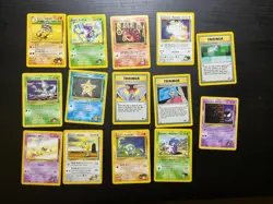 Pokemon TCG 14 Card Lot (common and uncommon) Gym Challenge Set Vintage - Image 1