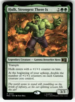 Hulk, Strongest There Is 724 Commander: Marvel Super Heroes MTG NM - Image 1