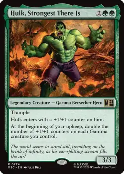 Hulk, Strongest There Is 724 Commander: Marvel Super Heroes MTG NM - Image 3