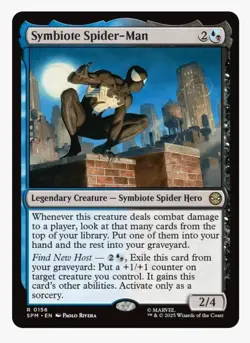 Symbiote Spider-Man (Foil) MTG Marvel SPM | Dimir Spider Hero | Rare | NM - Image 1