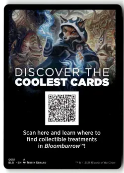 Rat Token Lightly Played 13 Bloomburrow Magic: The Gathering - Image 2