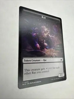 Magic the Gathering Rat Token Near Mint Bloomburrow - Image 2