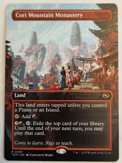 Cori Mountain Monastery (Borderless) Tarkir: Dragonstorm Regular NM+ - Image 1
