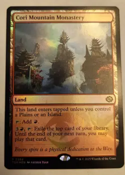 Cori Mountain Monastery Tarkir: Dragonstorm Foil Rare Land NM+ - Image 1