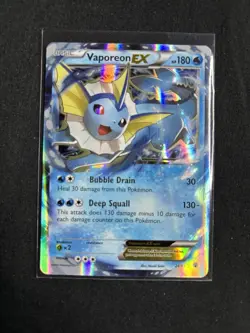 Pokemon Vaporeon EX 24/83 Generations 2016 Holo Rare Card TCG NM - Image 1