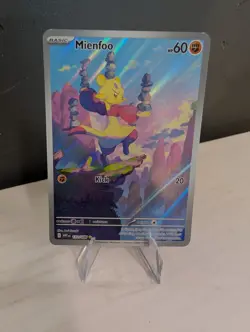 Pokemon TCG Sv White Flare Mienfoo 133/086 Illustration Rare Full Art Holo EN - Image 1