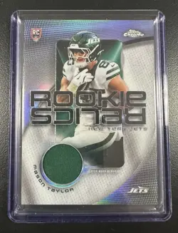 Topps 2025 Topps Chrome Rookie Relics Mason Taylor New York Jets #RR-MT - Image 1
